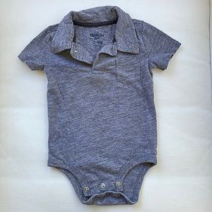 OshKosh collared/polo onesie. Size 12-18 month.